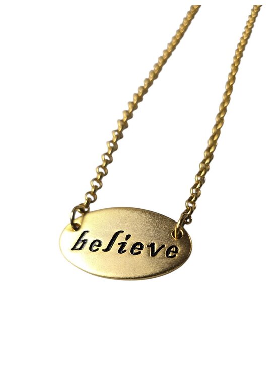 Cynthia Garrett Women's Gold Plated Believe Necklace 16" - Picture 4 of 5